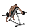 Barbell Row - Incline Wide Grip